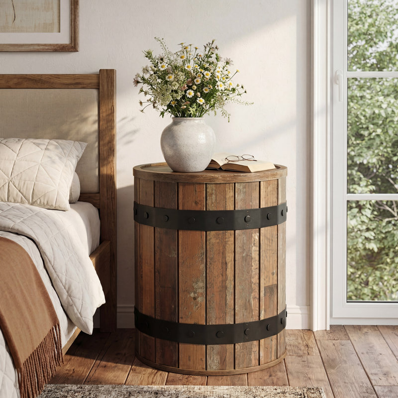 Pedestal Side Table Set