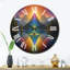 Horloge murale en métal Consciousness Of The Mountains Rainbow II-93383015