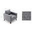 Fauteuil en polyester l 33,46 po Rossum-1275708619