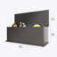 Coffre de rangement coffre, boîte en bois à plateau relevable pour jouets