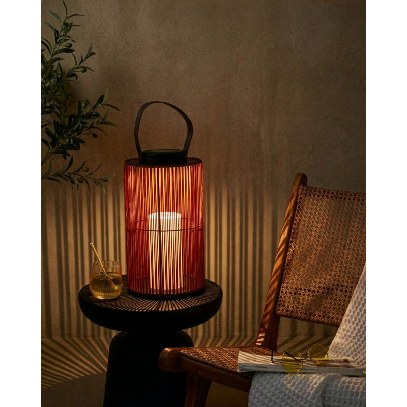 MACHILI 53cm Integrated LED Outdoor Lantern, Brown
