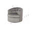 Fauteuil demi-tonneau pivotant en velours Haldeman-421566993