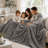 Classic Style Flannel Blanket, Lightweight All‑Season Washable Plush Cover for Home Decoration-135750366-135750367