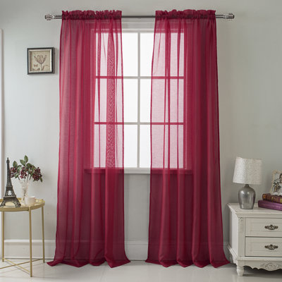Landose Sheer Curtain Single Panel
