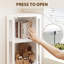 Vitrine de coin 65 "avec porte vitrée, lumières DEL et tablettes réglables-595714132