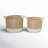 Seagrass Handmade Two Toned Decorative and Functional Storage Basket with Handles