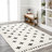 Cristo Berber Geometric Shag White/Gray Rug-1268441441