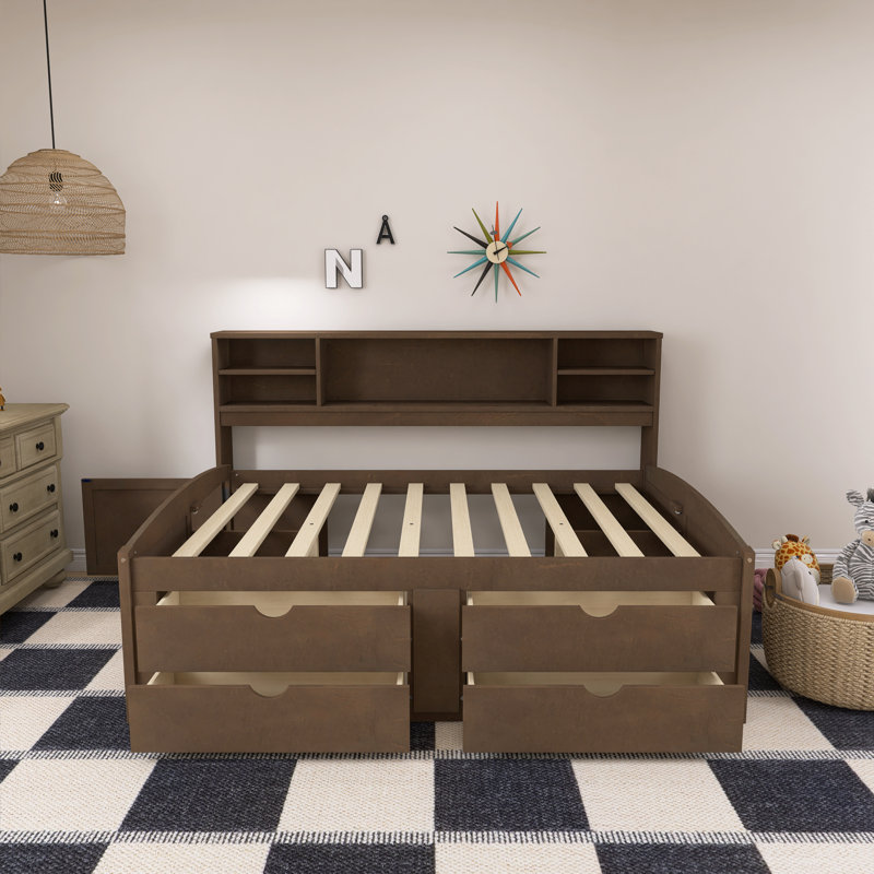 Lit de jour pour enfant Janyra, Marron