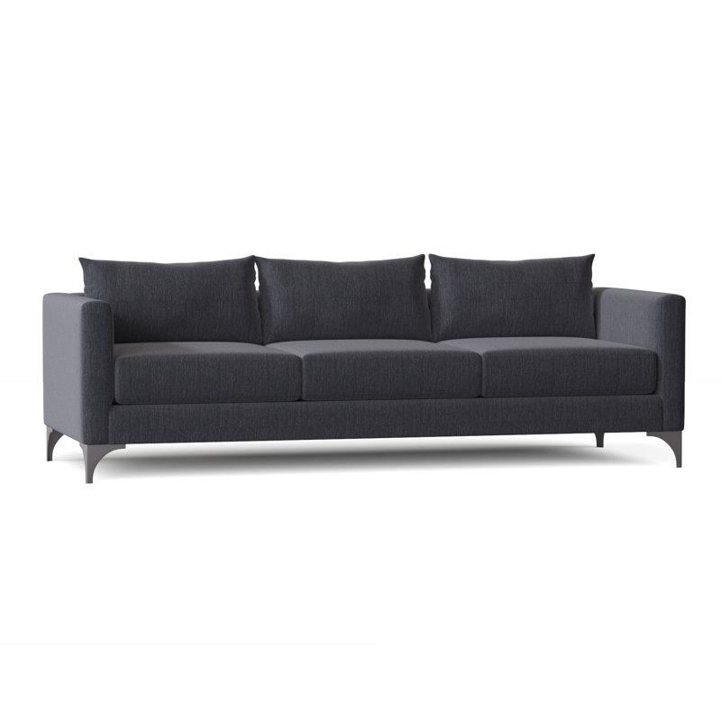 Vess Upholstered 87'' Sofa, Macarena Ocean