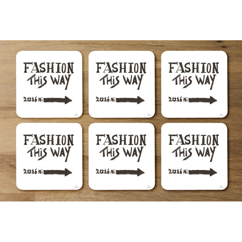 Square 6 Piece Coaster Set