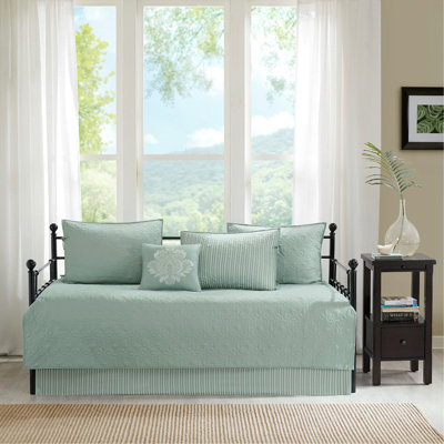 Ensemble de housse pour lit de jour réversible 6 pièces Seafoam