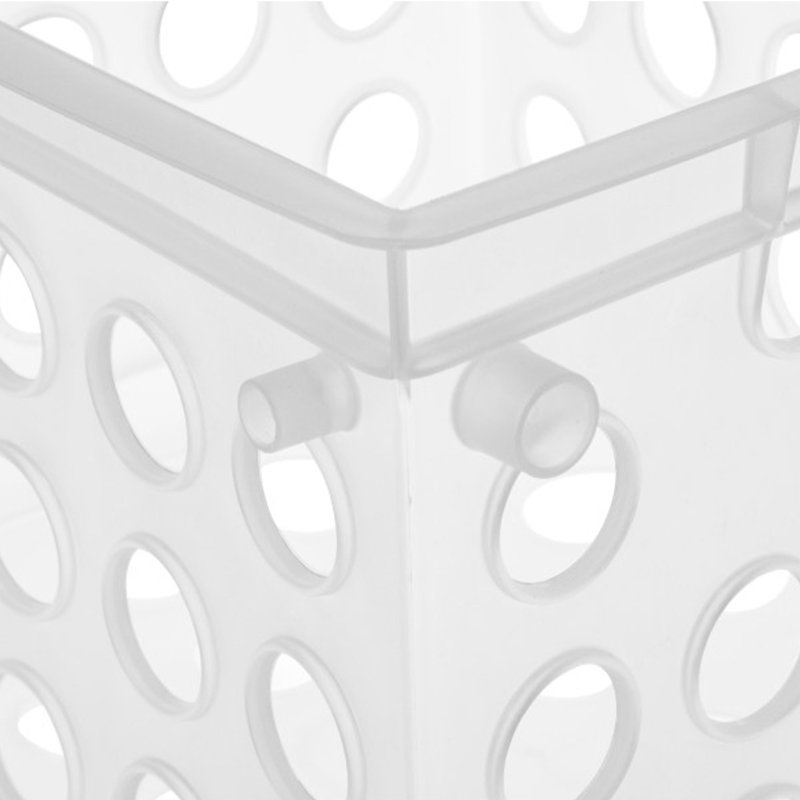 Ensemble pratique de mini caisses en plastique, Clear, Paquet de 12