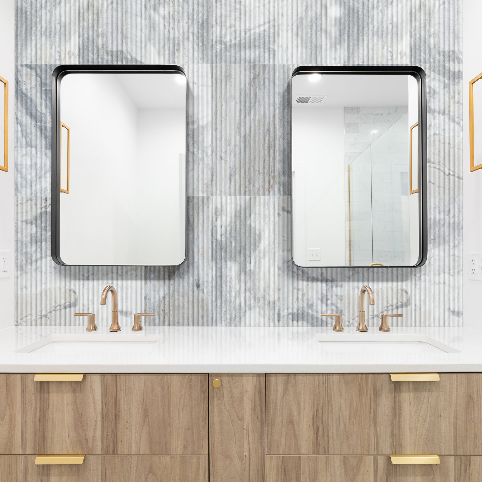 Stratos 12" x 24" Marble Wall Tile, Terra Bella