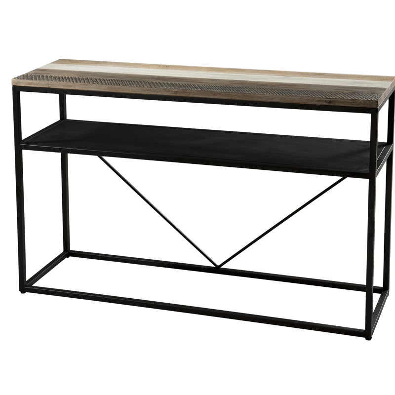 Sheena 120cm Solid Wood Top Console Table