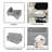 Closet Organizers And Storage, Trapezoid Storage Bins, Gray, Dog Toy Bin, Storage Baskets