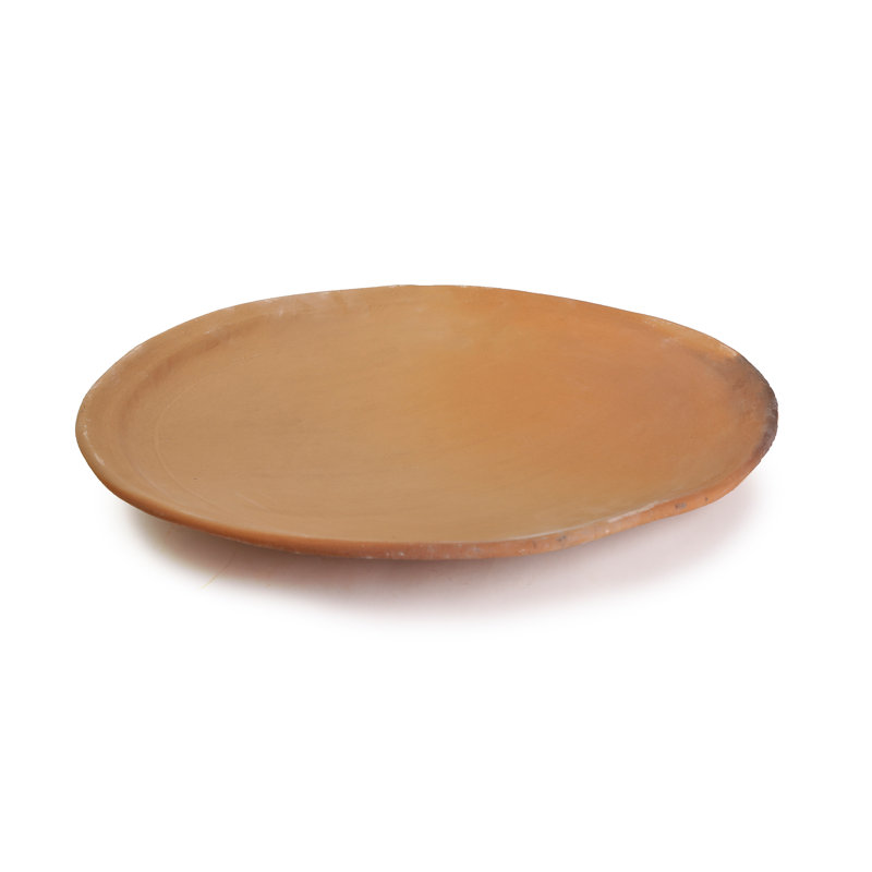 Plaque de cuisson ronde en céramique ancienne, 19"