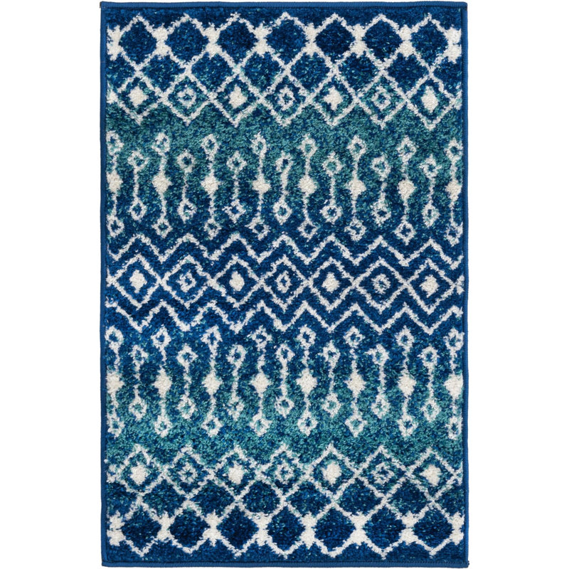 Geometric Indoor Rug, Rectangle 2' x 3'