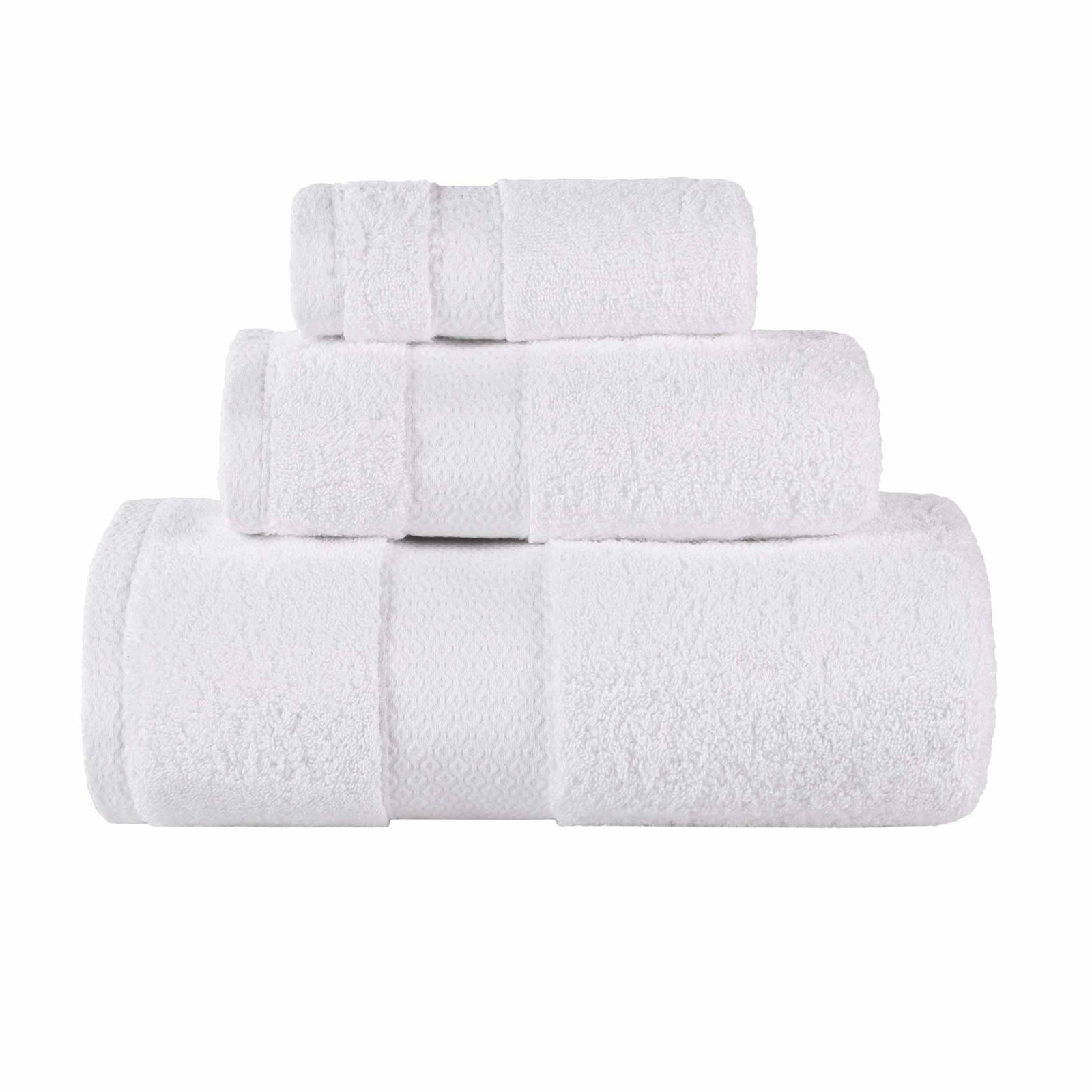 Niles 3-Piece Giza Cotton Towel Set, White
