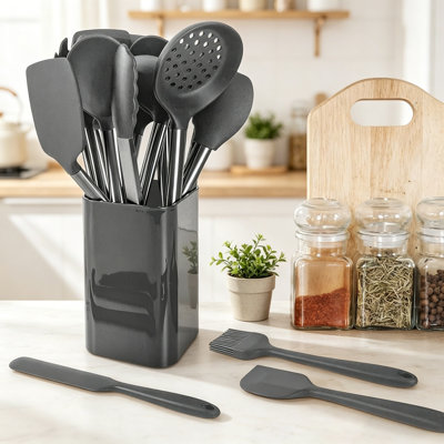 Ensemble d'ustensiles de cuisine-Ustensiles de cuisine en silicone-33 gadgets et cuillères de cuisine