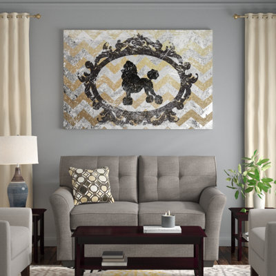 " Poodle (Grey&Yellow) " by 5by5collective