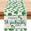 Chemin de table Green Lucky Clover Shamrocks