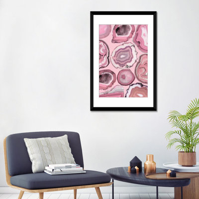« rose agates », impression sur toile