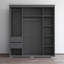 Armoire grise 3D 71 "avec miroir Aria-826026348