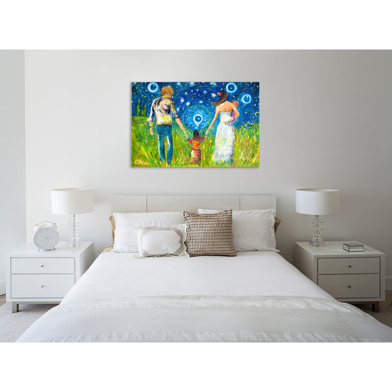 «Family», toile tendue par Chiara Magni, H 12 po x l 18 po x P 1,5 po