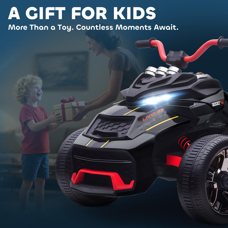 HOMCOM Battery Powered Ride On, Black