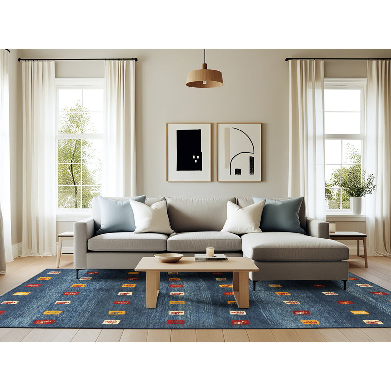 Abstract Indoor Rug, Rectangle 6' x 9'