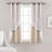 Lush Decor Star Sheer Insulated Grommet Blackout Curtain Panels Pair Drapes (Set of 2)-283832598-283832597