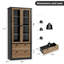 Armoire de cuisine - armoire de rangement haute de 72 po avec 2 grands tiroirs et 3 tablettes réglables, armoire de cuisine-67803022