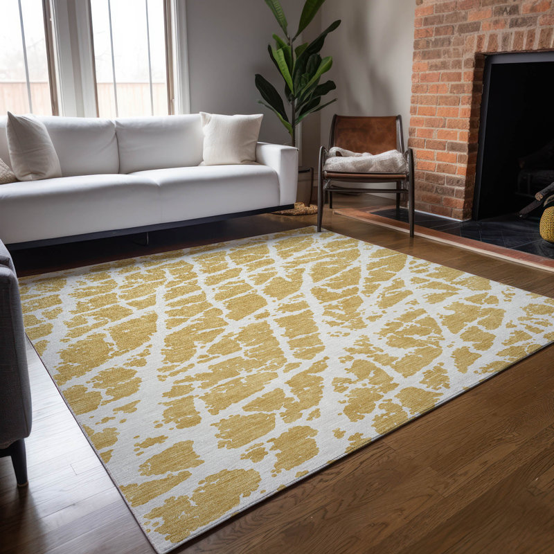 Tapis intérieur / extérieur Kyrie avec envers antidérapant, Rectangle 2 pi 6 po x 3 pi 10 po