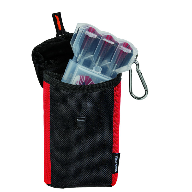 Porte-fléchettes Casemaster Nomad avec extension pour accessoires | Rouge, Rouge