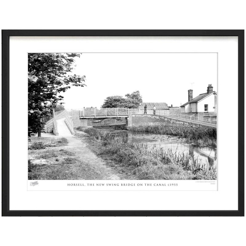 Horsell, The New Swing Bridge On The Canal C1955 by Francis Frith - Single Picture Frame Print, 60cm H x 80cm W x 2.3cm D