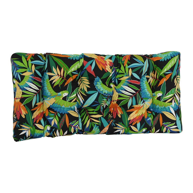 Outdoor 5'' Loveseat Seat Cushion, Tucuman Ebony