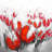 White Botanical Tablecloth - Red Tulips Home Decor Indoor/Outdoor