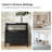 Areebe Transitional 30''W 2-Drawer Nightstand with Pull Out Tray and Charging Station-92021834