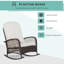 Chaise berçante en osier pour l'extérieur Outsunny-741838143