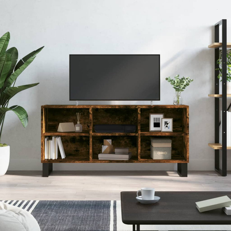 Mayhall TV Stand for TVs up to 43", Smoked Oak