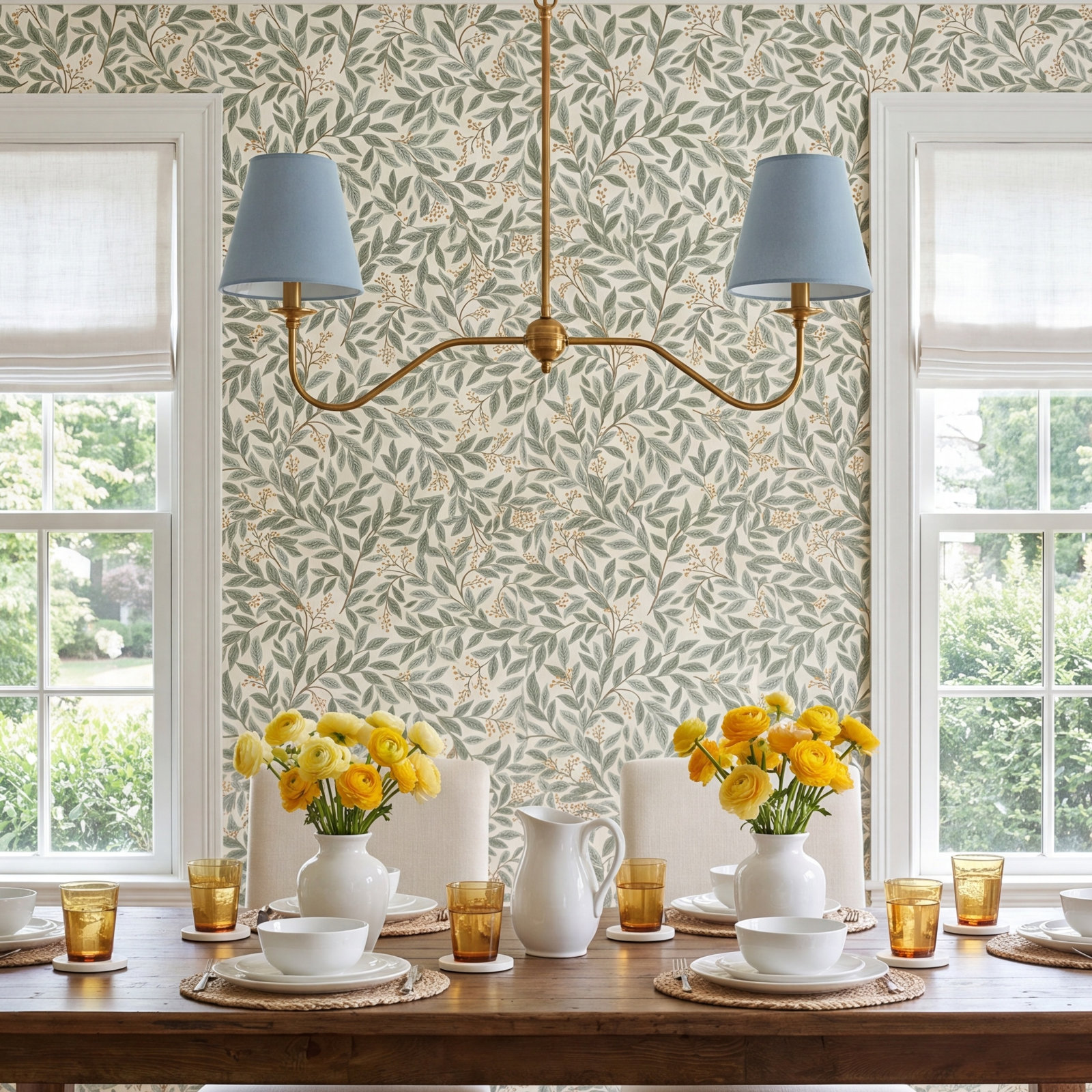 Willowberry Wallpaper Double Roll, Sage