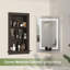 Armoire de niche de douche encastrée en bois l 17,5 po x P 4 po x H 26,4 po-1570926996