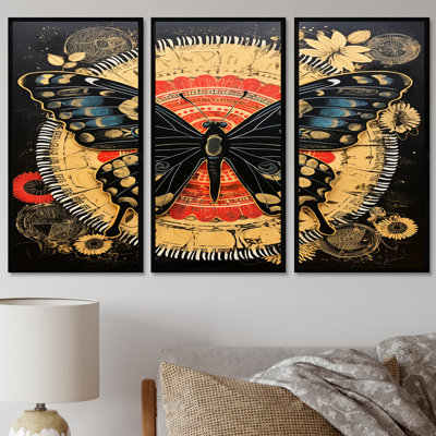Carolyn - Butterfly Animal Wall Art Living Room Set
