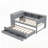 Wood Daybed with Trundle,Storage Drawers and Side Shelves-117170971-117170972