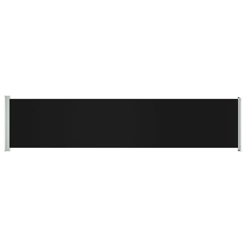 Dakota Fields 6cm W x 0cm D Fabric Cover Retractable Side Awning, Black