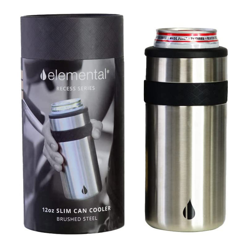 Refroidisseur de canettes Elemental Slim, Argenté