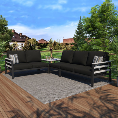 Townsend Outdoor 5 Person Sectional Seating Group With Sunbrella Cushions by Birch Lane