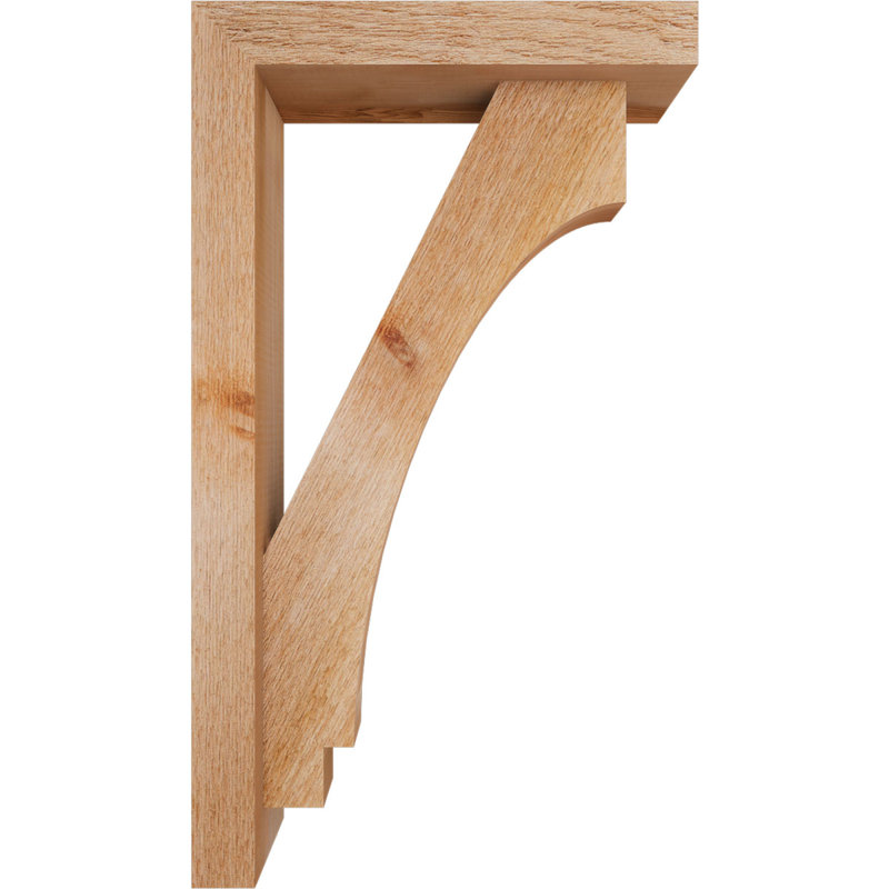 Support de bloc impérial avec entretoise décalée, 28 x 16, Cèdre rouge occidental de l 4 po (scié brut)
