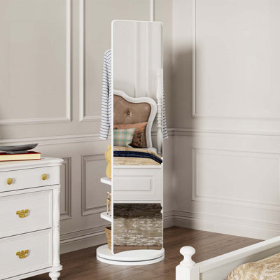 Portemanteau pivotant sur 360 ° avec miroir