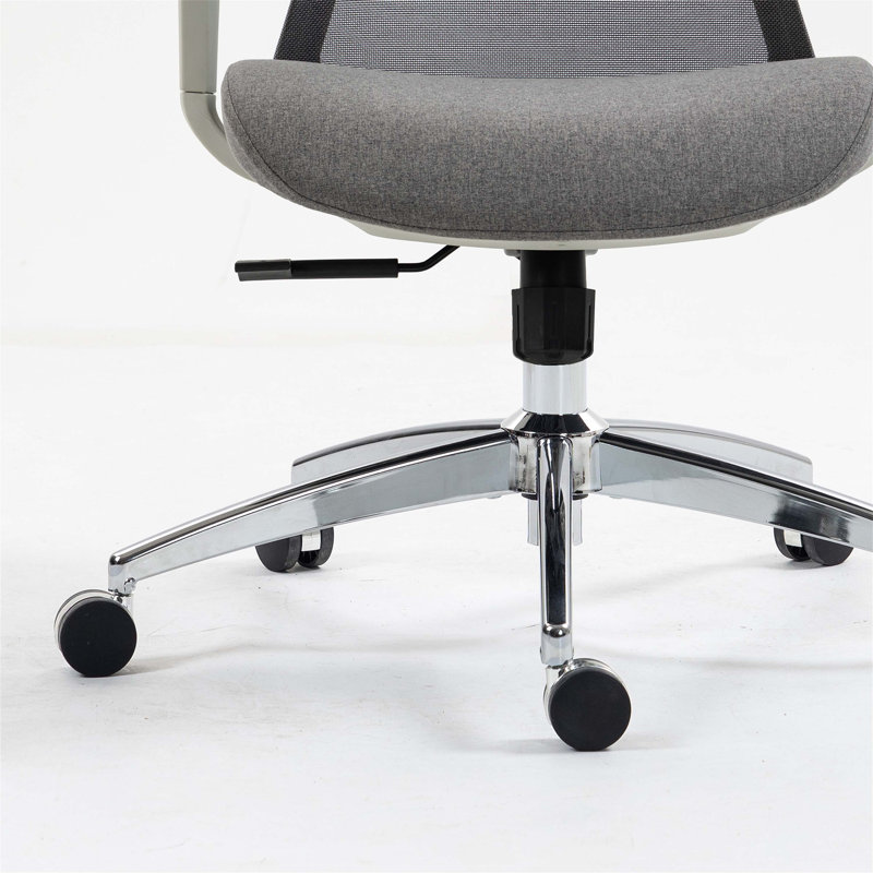 High Back Mesh Office Chair, Gray, White